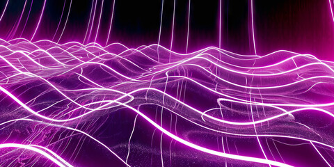 Wall Mural - A purple wave with a purple background