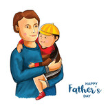 Fototapeta Abstrakcje - Happy Father's day greeting card background