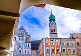 Fototapeta Natura - old town of Rosenheim - bavaria