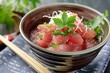 Japanese Raw Tuna rice bowl 