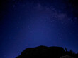 © haardik - Clear view of galaxy stars and Mountains at Night, stargazing, astronomy