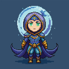 assassin moon princess spritesheet pixel art animation