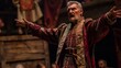 © Sasint - An actor portraying a famous historical figure during a theatrical performance