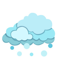 Wall Mural - Hail Weather Forecast Icon Vector Design