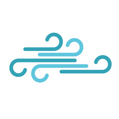 Wall Mural - Wind Icon Weather Forecast Vector Design