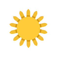 Wall Mural - Sun Icon or Sunny Weather Forecast Vector Design