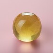 glass ball on a white background ai generative 