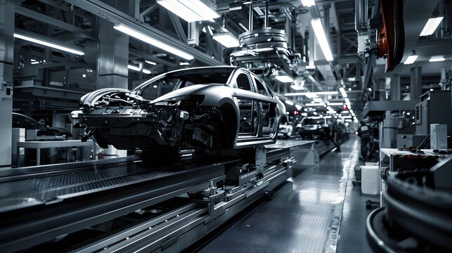 Precision and progress in a high-tech car assembly line