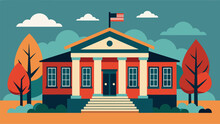 A Restored Building That Once Served As A Safe House For Freedom Seekers Now Transformed Into A Museum And Education Center Where Visitors Can Learn. Vector Illustration