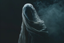 Scary Ghost On Dark Background
