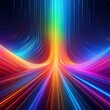 A stunning 3D rendering of a multicolored abstract spectrum