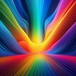 A stunning 3D rendering of a multicolored abstract spectrum