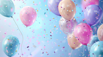 background with balloons