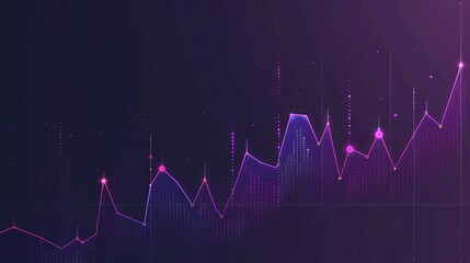 Poster - Price Growth Chart, Ideal for financial companies, analytical agencies, and economic publications. The background depicts a chart with gradually increasing price lines, Generative AI.