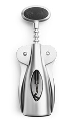 Wall Mural - One wing corkscrew isolated on white, top view