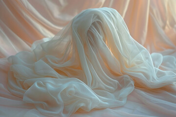 Poster - A piece of clothing made from a material that adjusts its opacity and color based on the wearer's mood.