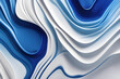 Abstract background of vivid blue and white color mixing with different tints creating uneven surface