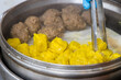 Steamed Shumai and beef ball in the local Cantonese shop