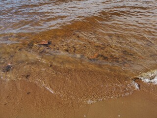 waves and sand