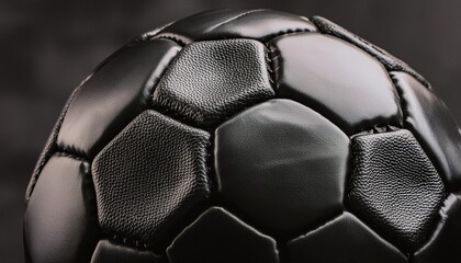 Wall Mural - black soccer ball texture background