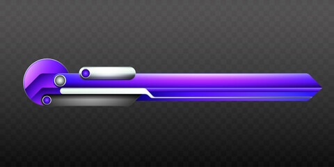 Wall Mural - Purple and Silver Colored Lower Third Title Banner for Video Screen Broadcast Presentations
