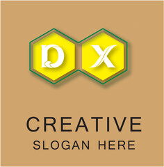 Wall Mural - DX Box Letter Logo Concept
