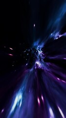 Wall Mural - wormhole extreme travel, speed of light, 4k seamless loop
