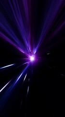 Wall Mural - Space tunnel, warp travel, interstellar wormhole animation, speed of light, 4k seamless loop	