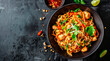 © Enrique - chicken pad thai noodles. asian