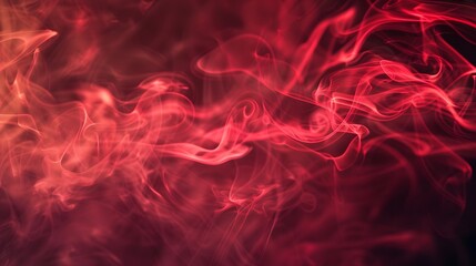 Wall Mural - red smoke on black background. generative ai