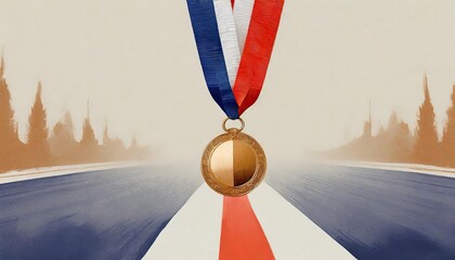 Wall Mural - gold olympic medal