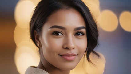 Close up portrait of a woman