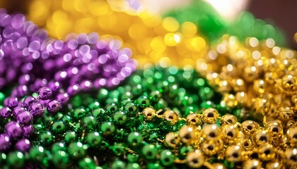 mardi gras colors background wallpaper in yellow violet green colors generatie ai