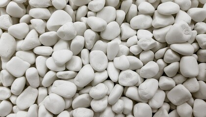 Wall Mural - white pebbles stone for background or wallpaper