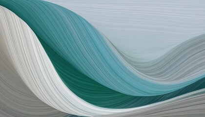 Wall Mural - abstract moving designed horizontal banner with dark gray light gray and blue chill colors fluid curved lines with dynamic flowing waves and curves