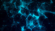 © Oleksii - Network connection structure. Blue science background. Abstract digital background. Big data visualization. 3d rendering.