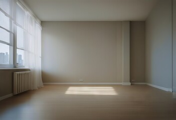 Wall Mural - room interior undecorated apartment Empty