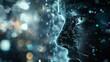 © Stefan - Futuristic Cyber Profile: Detailed Digital Representation of a Human Face