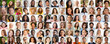 A portrait collage emphasizing diversity, showcasing a wide range of people from different backgrounds in a united display