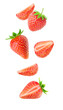© ChaoticDesignStudio - Cut strawberries levitation cut out