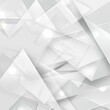 White geometric wallpaper design, abstract illustration generated with AI