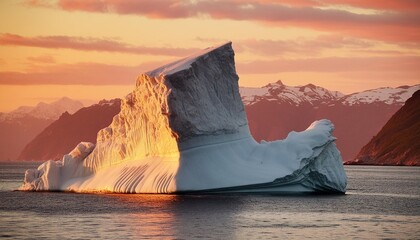 Wall Mural - iceberg hidden danger and global warming concept