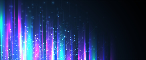 Abstract Computer technology background. network visual connection. Vector art.