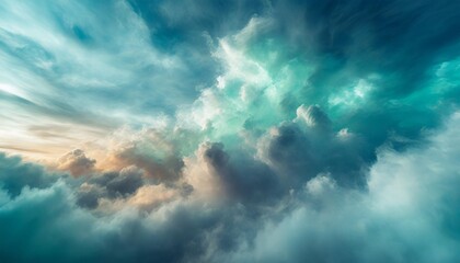 Wall Mural - abstract colorful clouds cloud sky background bg texture art wallpaper