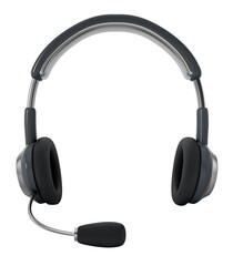 Wall Mural - Generic headset isolated on transparent background. 3D illustration