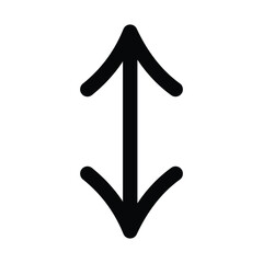 Black Double arrow icon. Thin line art image. 2 side arrow for illustration of width, length, height. Contour isolated vector image on white background. Vector illustration. Eps file 18.