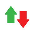 © creativestockpro - web arrow up and down sign. flat style design. Up and down arrows icon vector, filled flat sign, solid pictogram isolated on white. Exchange symbol. Vector illustration. Eps file 44.