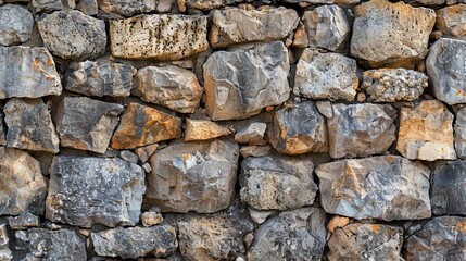 Wall Mural - abstract monumental wall background made of large old stones textured photo