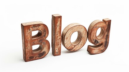 The word Blog created in Clove Typography.