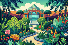 A Historic Botanical Garden With Rare And Endangered Plant Species, Showcasing The Importance Of Conservation And Biodiversity In A Changing World